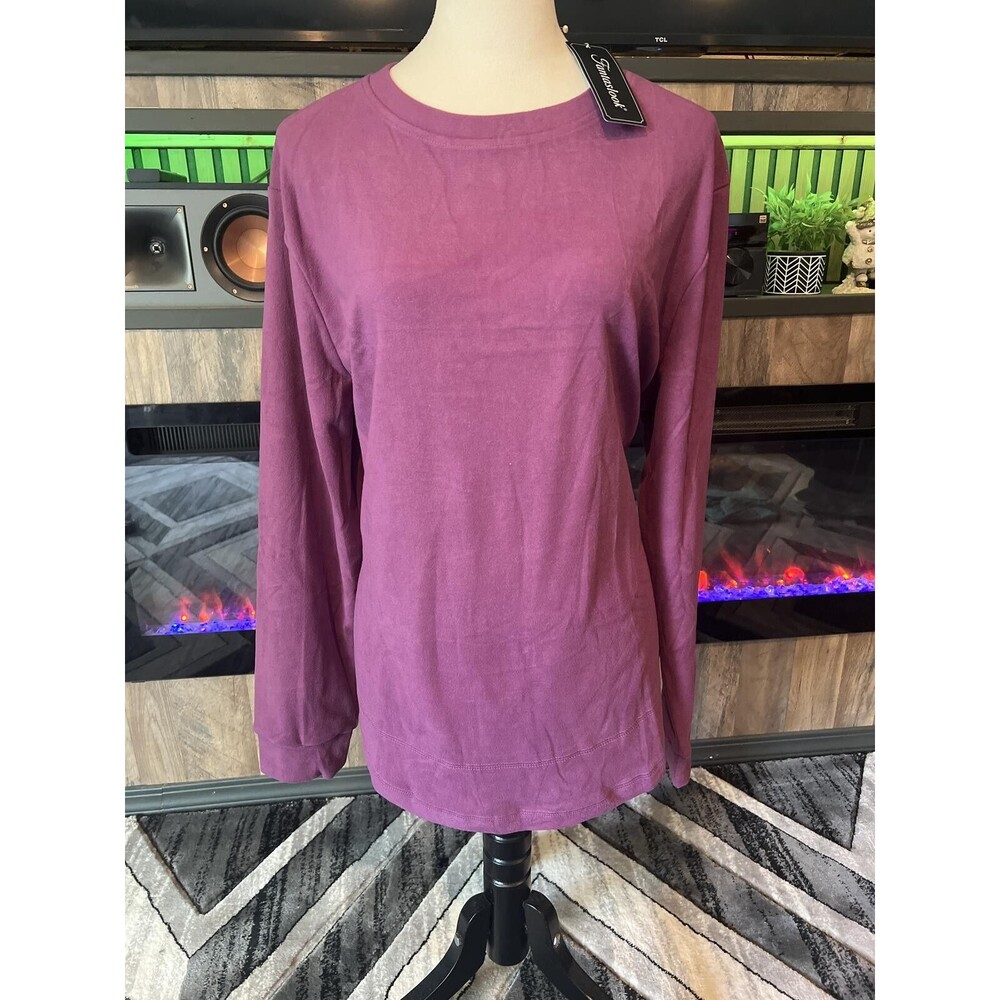 Fantaslook Purple Long Sleeve Shirt Size L